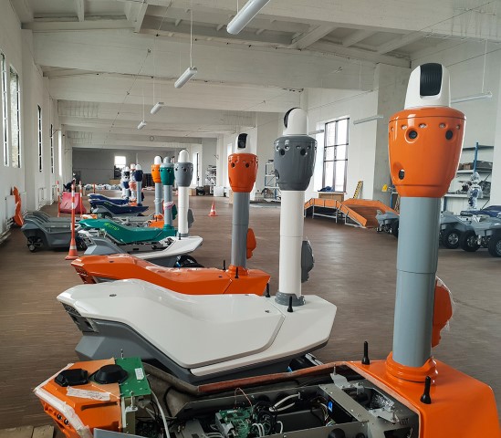manufacturing facility security robot in USA